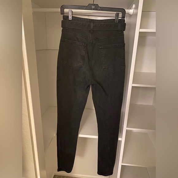 Reformation Keya High & Skinny Erie Wash Black Denim Jeans - Picture 5 of 9